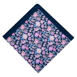 SINI-PINKKI KUKKAKUVIOLLINEN SILKKITASKULIINA