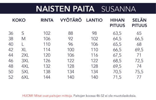 NAISTEN VAALEANSINI-VALKO RAIDALLINEN PAITA 1156-40 - Image 3
