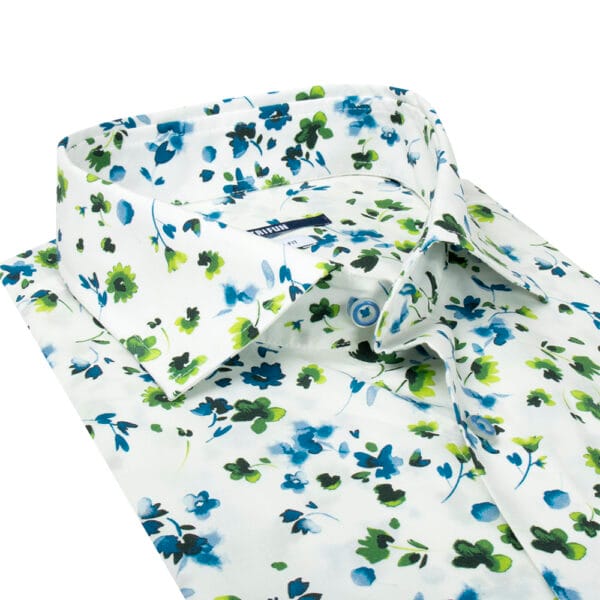 KUKKAKUVIOLLINEN PRINTTIKAULUSPAITA 4165-01 - Image 3