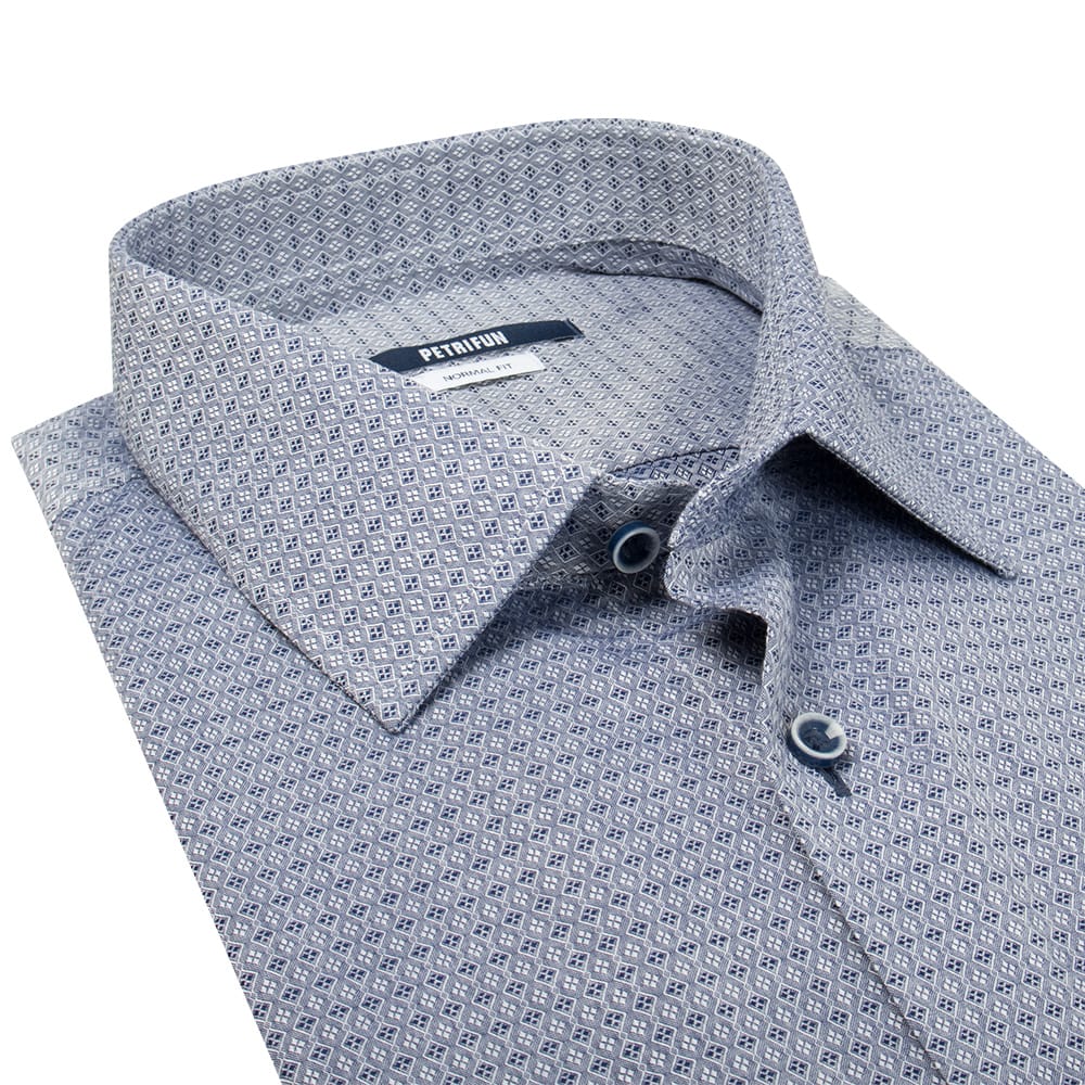 TUMMANSININEN KAULUSPAITA 4233-45 - Image 3