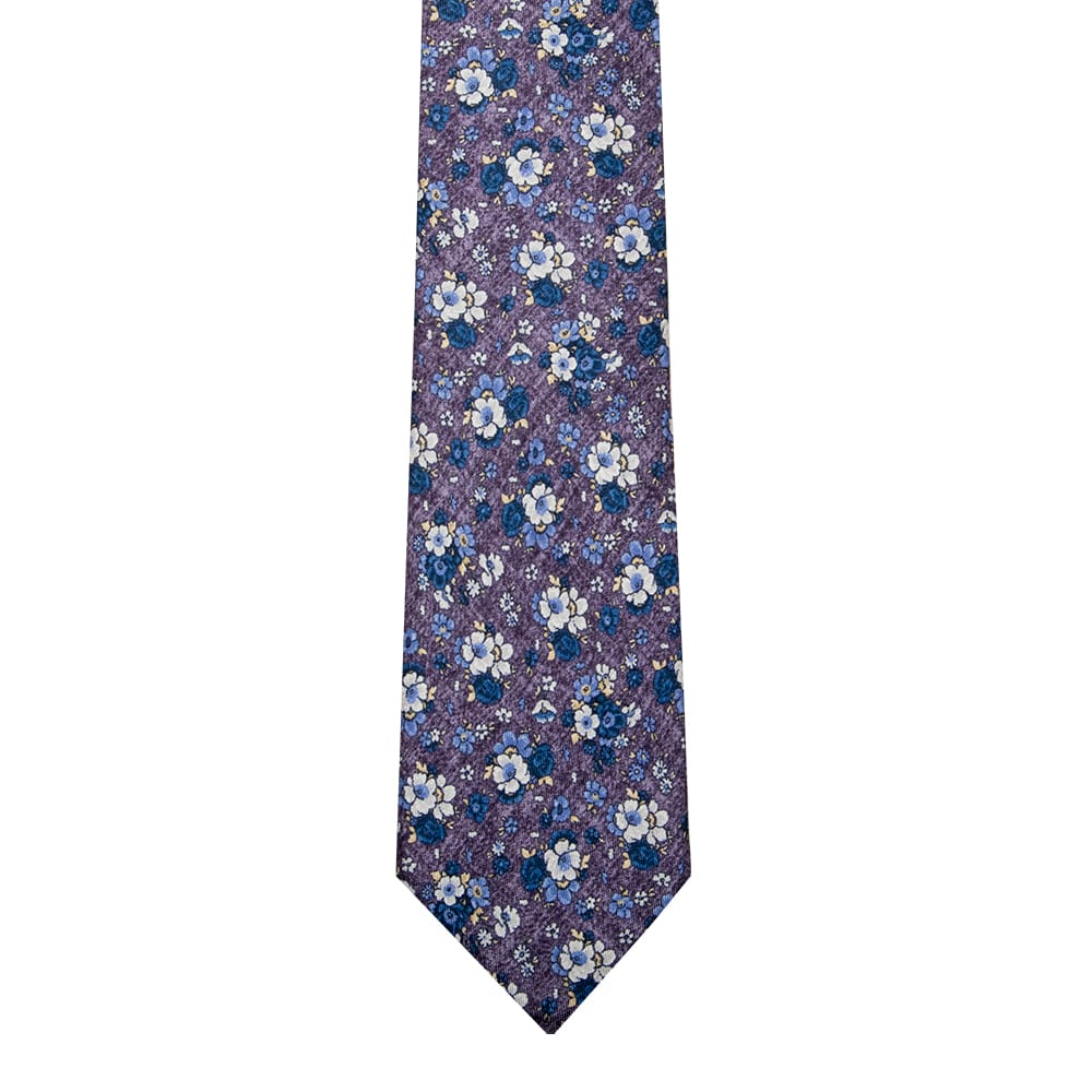 VIOLETTI KUKKAKUVIONEN SILKKISOLMIO