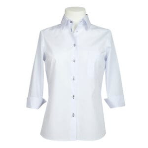 VALKOINEN NAISTEN PAITA 3/4 HIHALLA