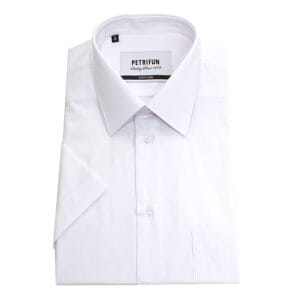 VALKOINEN KAULUSPAITA, lyhythihainen